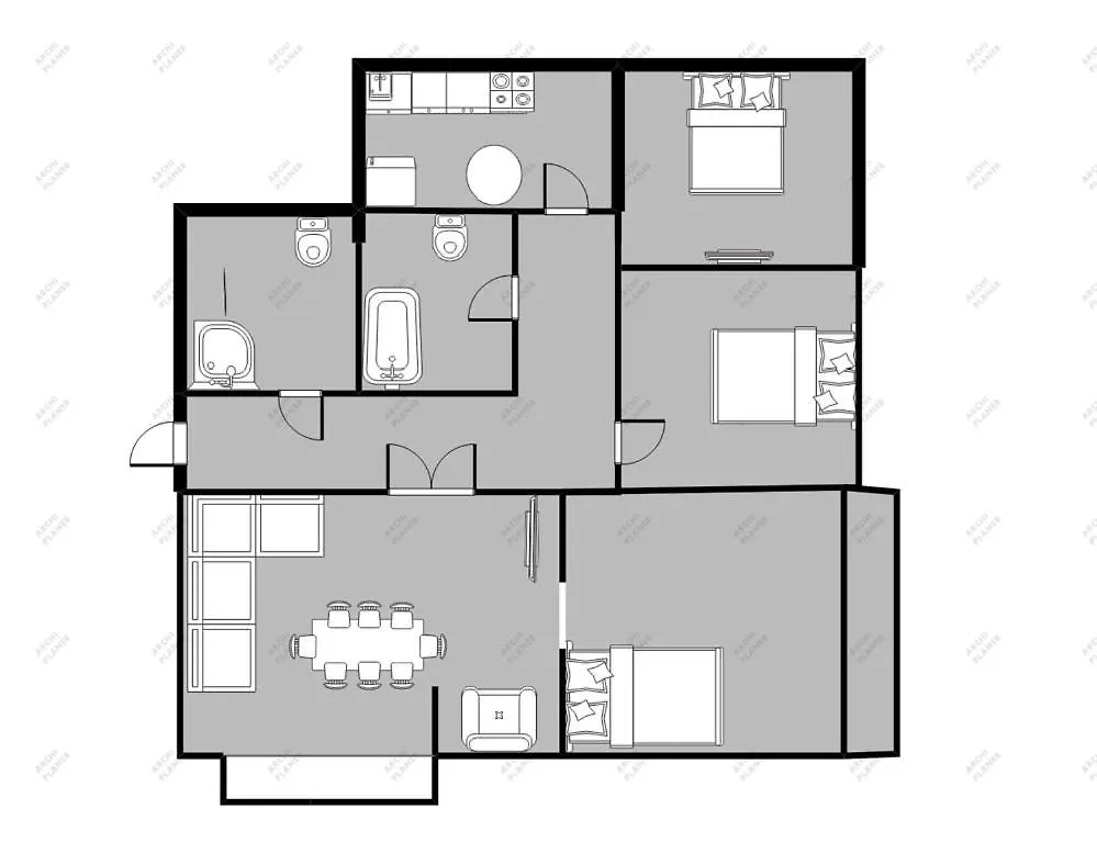 Lion Apartments - Palermo Spacious Family Apartment 3 Min Walk From The Beach Sopot
